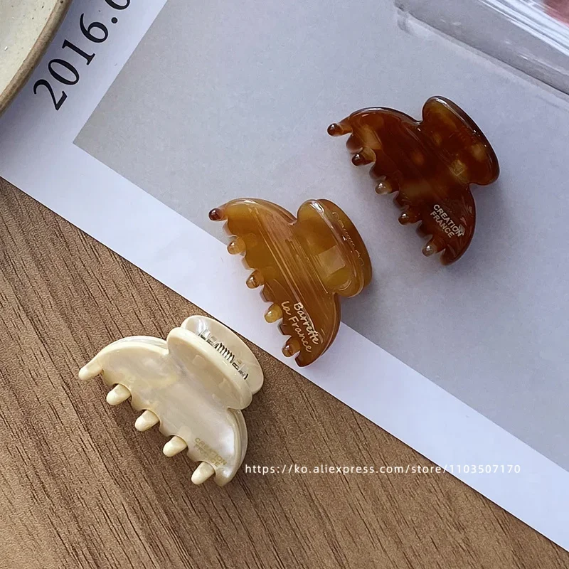 Korean France Home High Quality Bang Clip Fritillaria Leopard Pattern Small Hair Grab Clip Broken Hair Clip