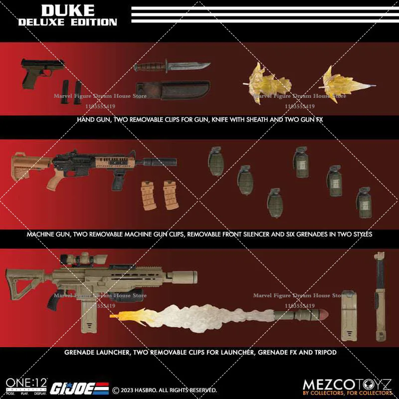 In Stock Original MEZCO 1/12 Scale Collectible GIJOE Special Forces Duke 6In Male Action Figure Full Set Model Toys Deluxe Ver.