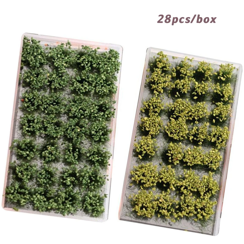 

28pcs/box Shurb Grass Model Static Grass Diy Model Making Toys Military Scene Architecture Building Materials for Diorama