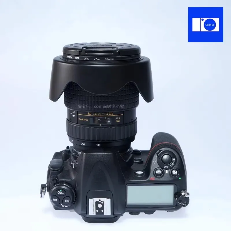 Compatibel met Tokina 16-50 mm zonnekapbevestiging 16,5-135 mm omgekeerde bajonetlens BH777 Pentax 16-50 mm F2.8