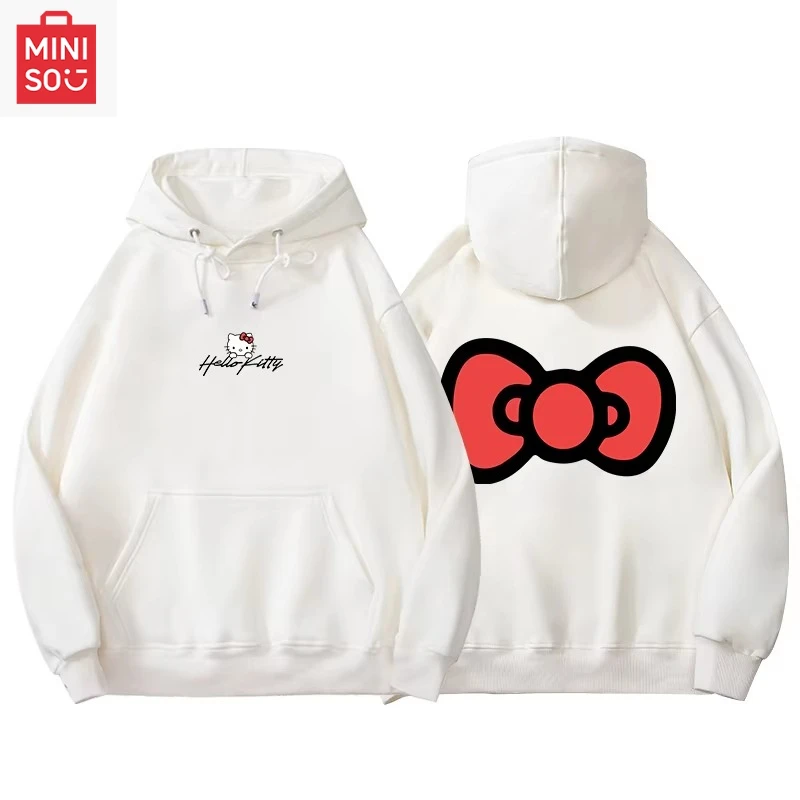 

Свитер Hellokitty, женский свитер Sanrio Hello Kitty, ранняя осень, тонкий свитер большого размера, толстовки с героями мультфильмов, мужская толстовка 18-24 лет
