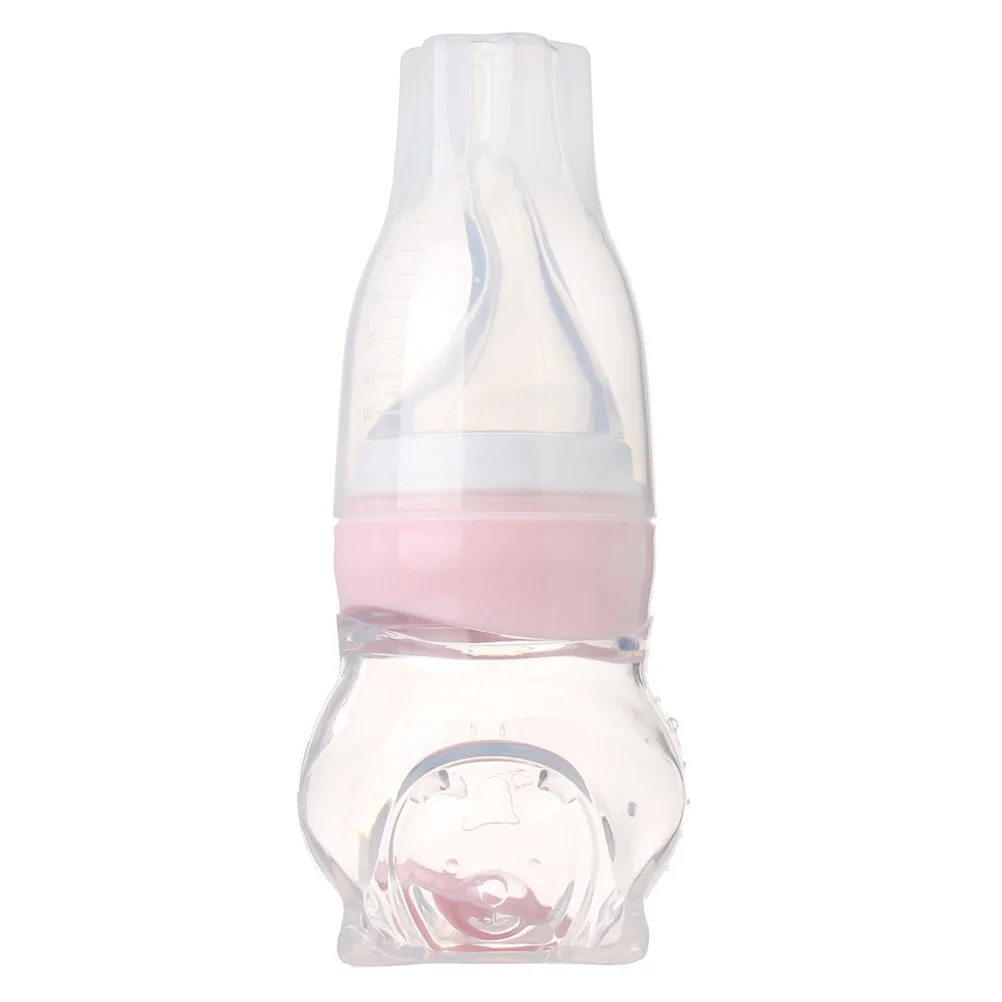 

1PC Creative Feeder Bottle Practical Water Feeding Tool Portable Medicine Dispenser for Babies Infants Newborn (Pink)