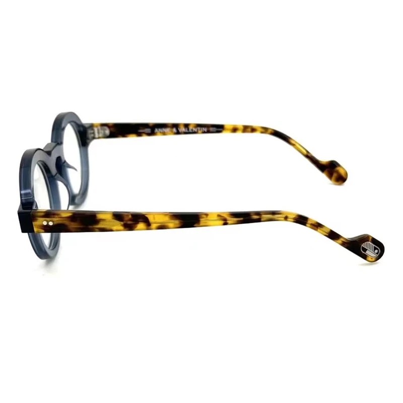 ANE Special Edition Optical EYEGLASSES For Unisex Fashion Designer Retro Round Frame Style Anti-blue Light Lens Plate With Box