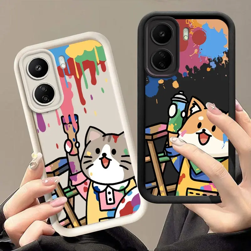 13C Little Painter New Sky Eye Phone Case For Xiaomi Redmi 13C 12 10C 10 9C 9C NFC 12C 9A A3 8 8A Pro 9i 11A 9 Cover