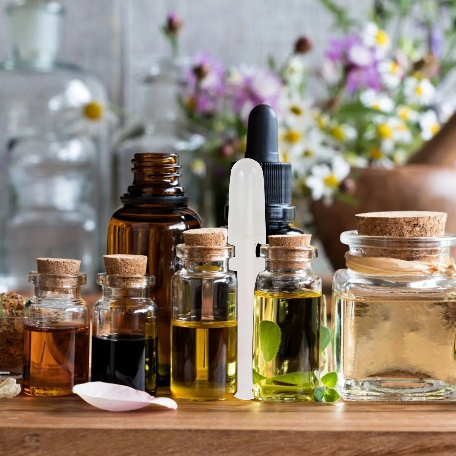 

Jade Massage Stick Smooth Surface Durable Safe Skin Friendly Portable Lightweight for Home Use Face Acupoint Therapy Massage