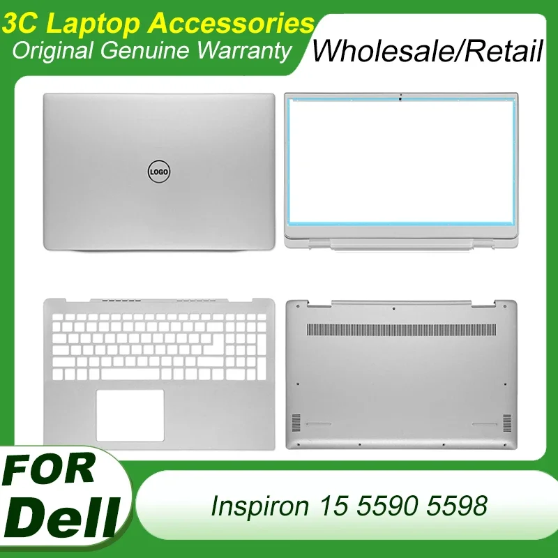 Original New For Dell Inspiron 15 5590 5598 Laptop LCD Back Cover Screen Cover Top Lid Front Bezel Palmrest Bottom Case 039T35