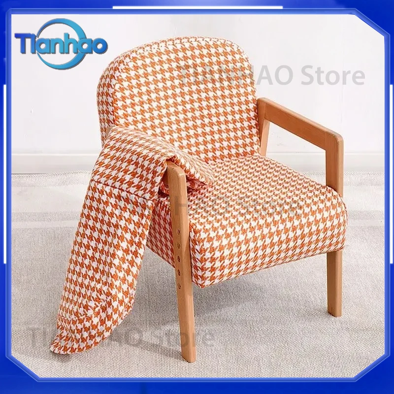Double Sofa for Reading and Teaching in Kindergarten Small Solid Wood Princess Seat Reading Chair