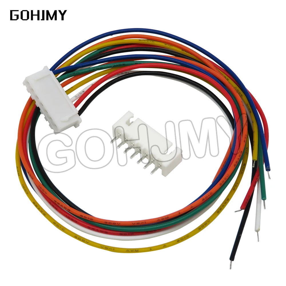 10sets Jst Xh2.54MM Xh 2.54 Wire Cable Connector 2/3/4/5/6/7/8/9/10 Pin Pitch Male Female Plug Socket 20cm Wire Length 26awg