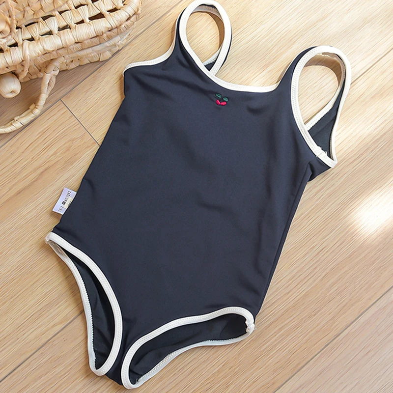 Costume da bagno per bambini costume da bagno estivo senza maniche senza schienale asciugatura rapida Sun prevenire un pezzo costumi da bagno Bikini pigiama Beach Suit