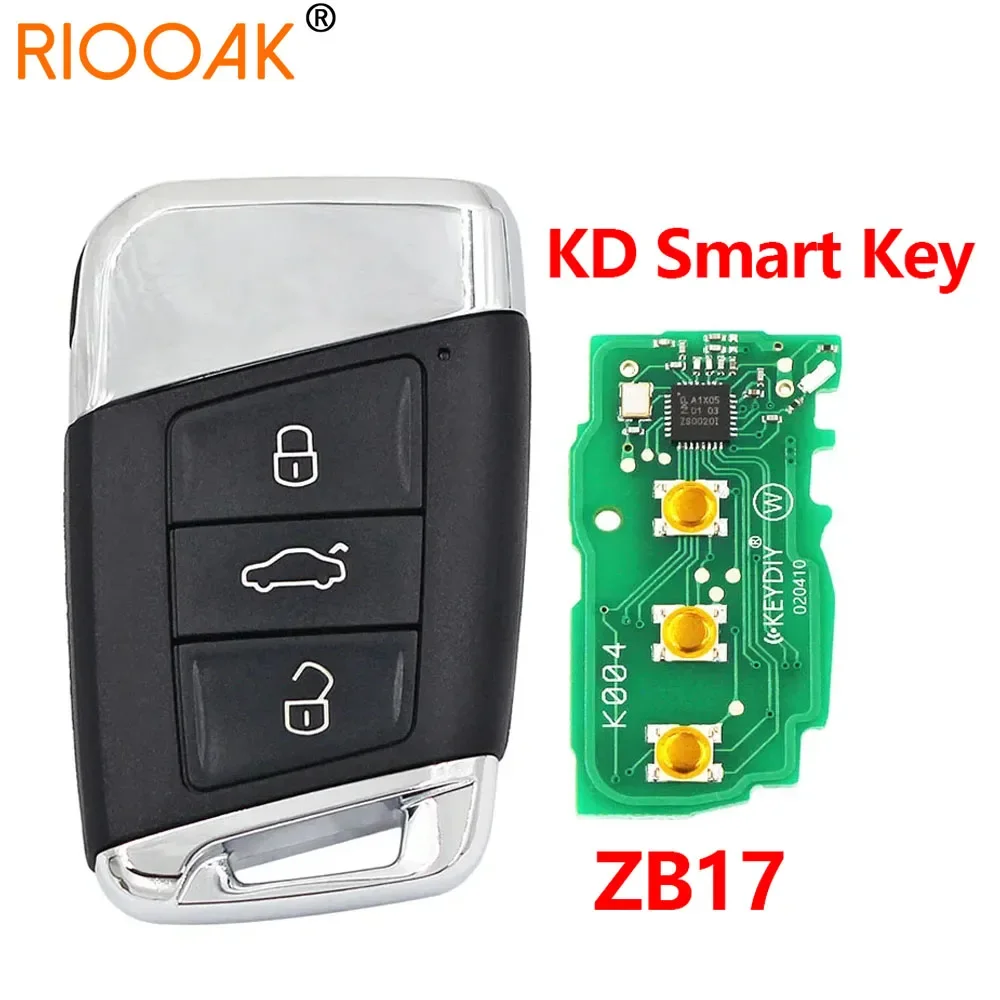 KEYDIY Universele Smart Key ZB04-3 ZB11 ZB12-3 ZB15-3 ZB17 ZB19 ZB28 Smart Key Afstandsbediening voor KD-X2 KD-MAX Autosleutel Afstandsbediening Vervanging