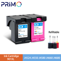 Refillable Ink Cartridge 901XL for HP 901 XL for HP901 Officejet 4500 J4500 J4524 J4535 J4540 J4550 J4580 J4585 J4640 J4680