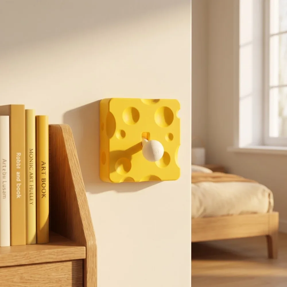 Wall Switch Accessories Cheese Shaped Switch Cover Decorative 3D Printed Switch Panel Retro 86-Type Switch Protector Bedroom