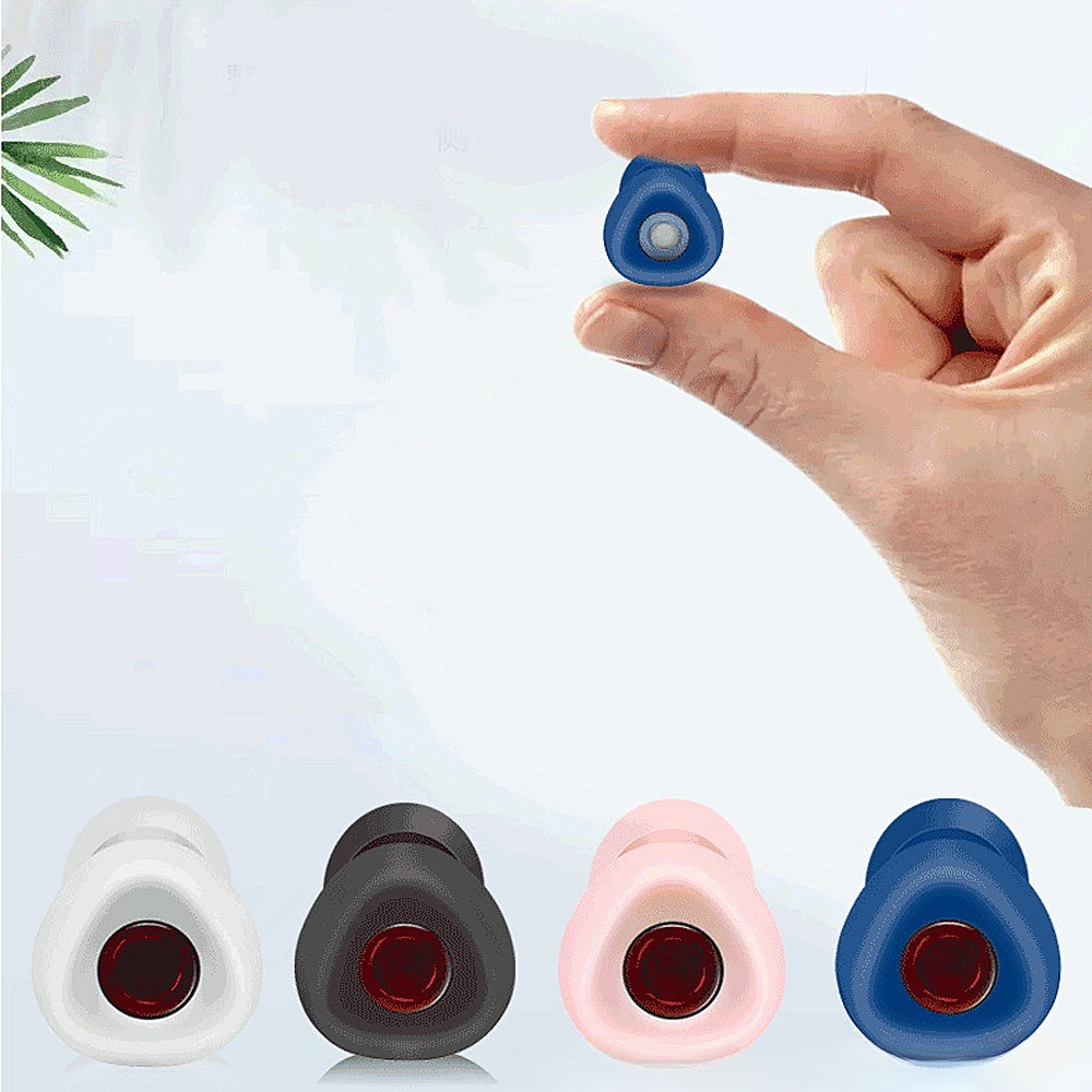 Imagem -02 - Silicone Anel Interno Ruído Redução Tampões de Ouvido Impermeável Nadar Earplug Isolamento Sonoro Reutilizável Concert Ear Plugs Produtos Silenciosos