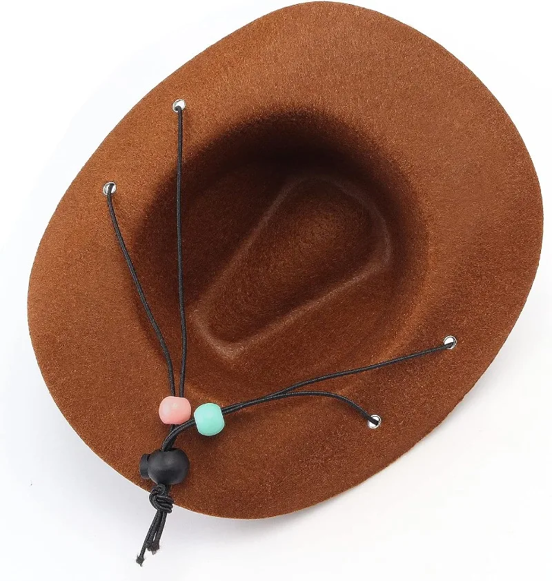 1 Set Cowboyhut und Bandana-Schal für Hunde und Katzen, Haustiergröße, West-Zubehör für Katzen, Hunde, Partys, Festivals, tägliches Tragen – Detail 13
