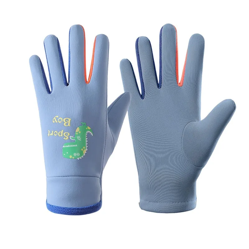 Glow The Dark Cartoon Handschoenen Fietsen Winter Buitensporten Jeugd Jongen Meisjes Winddichte Thermische Handschoenen Unisex Koud Weer Handkleding