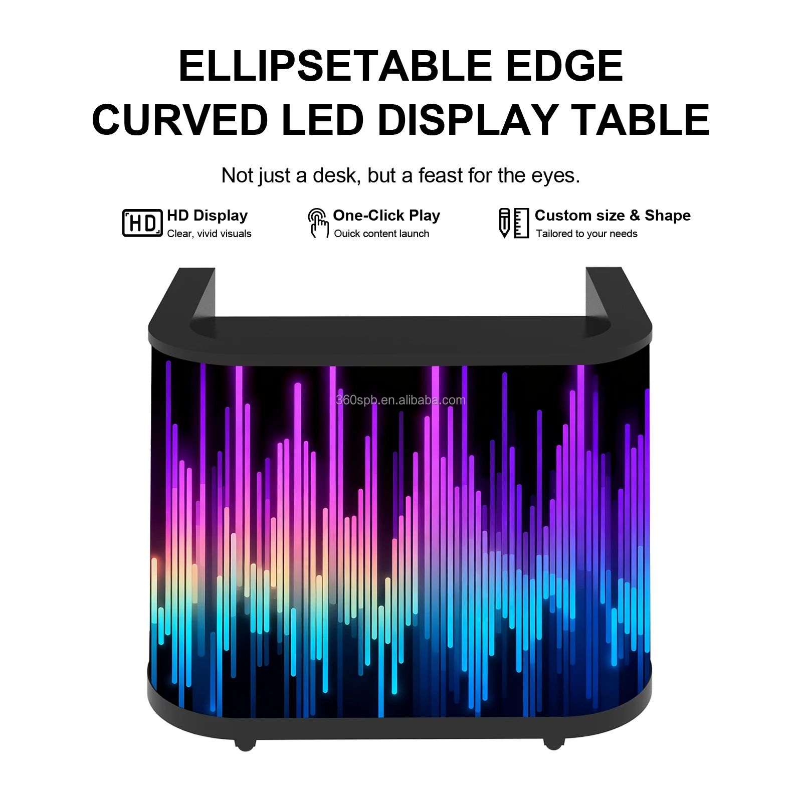 High Resolution DJ Booth Table LED Display Screen, Indoor LED Panel for DJ Live Show Private Party Event