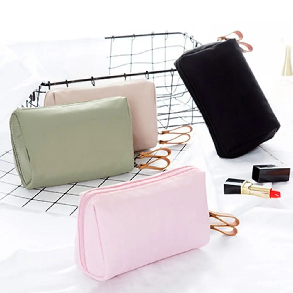 Dacron Makeup Bag Multiple Colors Partitioned Cosmetic Pouch Large Capacity Waterproof Travel Storage Bag Home Furnishings