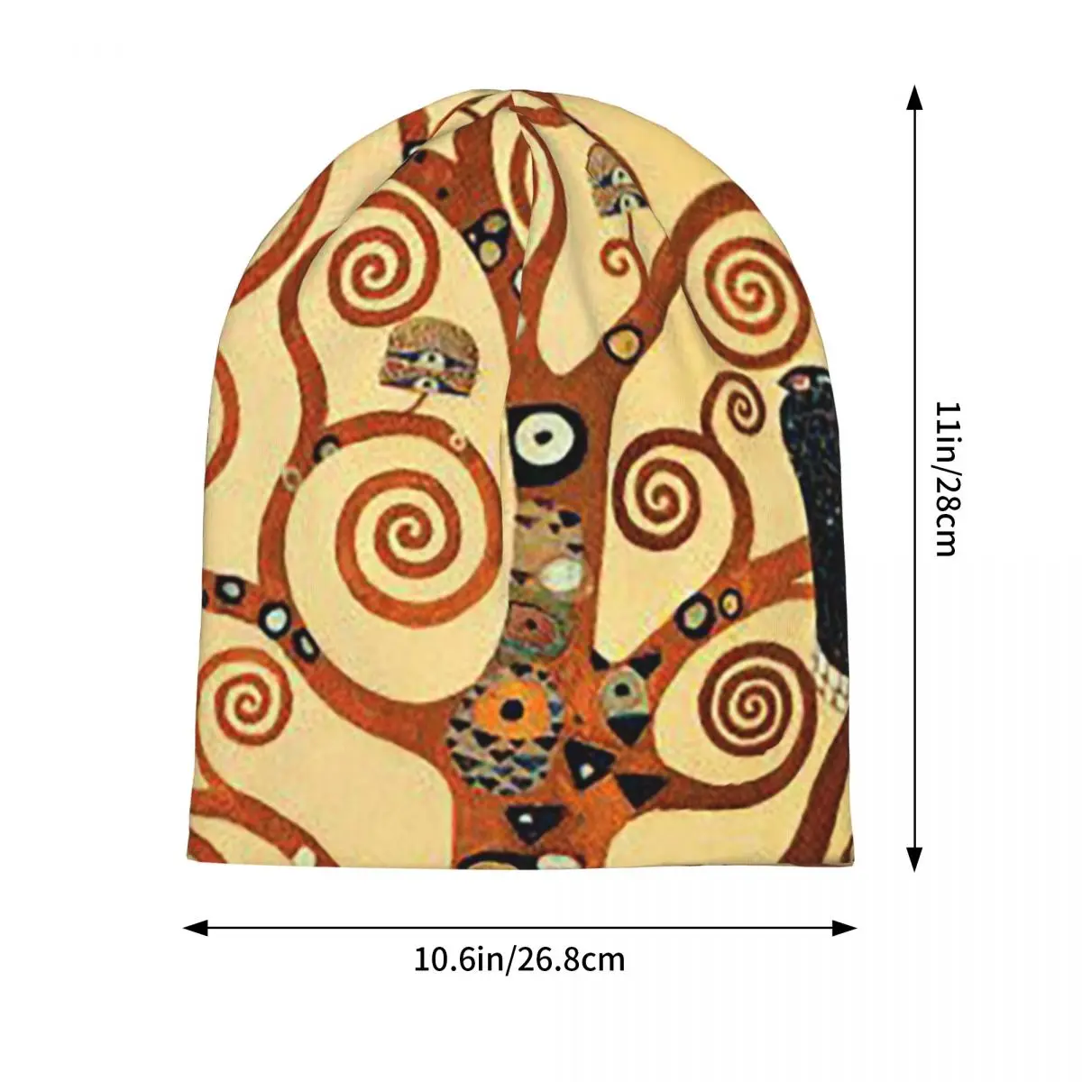 Tree Of Life Stoclet Frieze Gustav Klimt  Men Women Adult Beanies Caps Knitting Bonnet Hat Warm  Autumn Winter  Skullies Hats