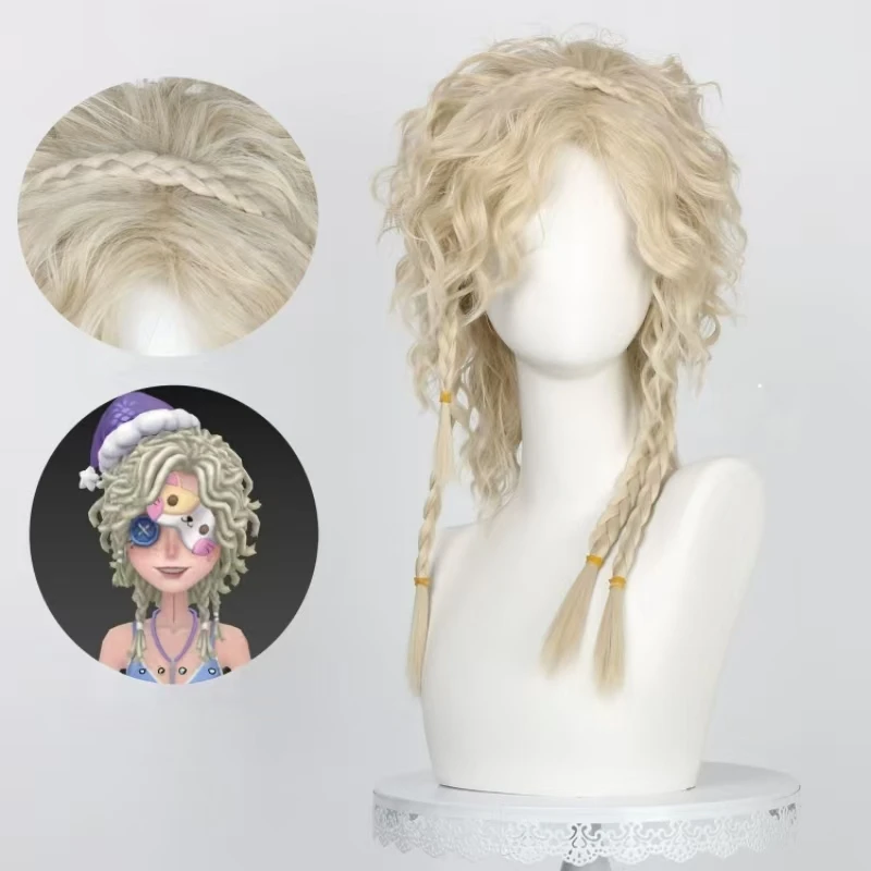 

Аниме Identity V Archer Sleepless Mitir косплей парик плетеный вьющийся стиль термостойкий парик из синтетического волокна с розовой сеткой