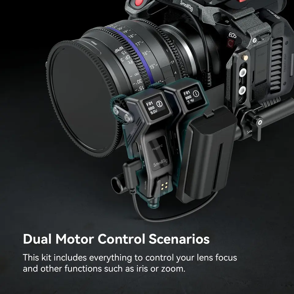 SmallRig MagicFIZ Sem Fio Follow Focus Handgrip Kit Carregamento