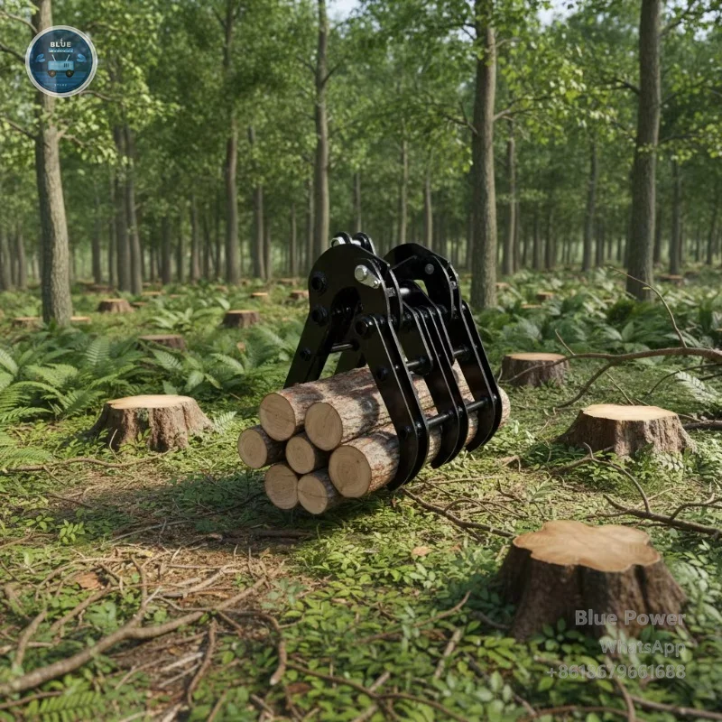 Mini Excavator Log Grab with Alloy Steel Gear