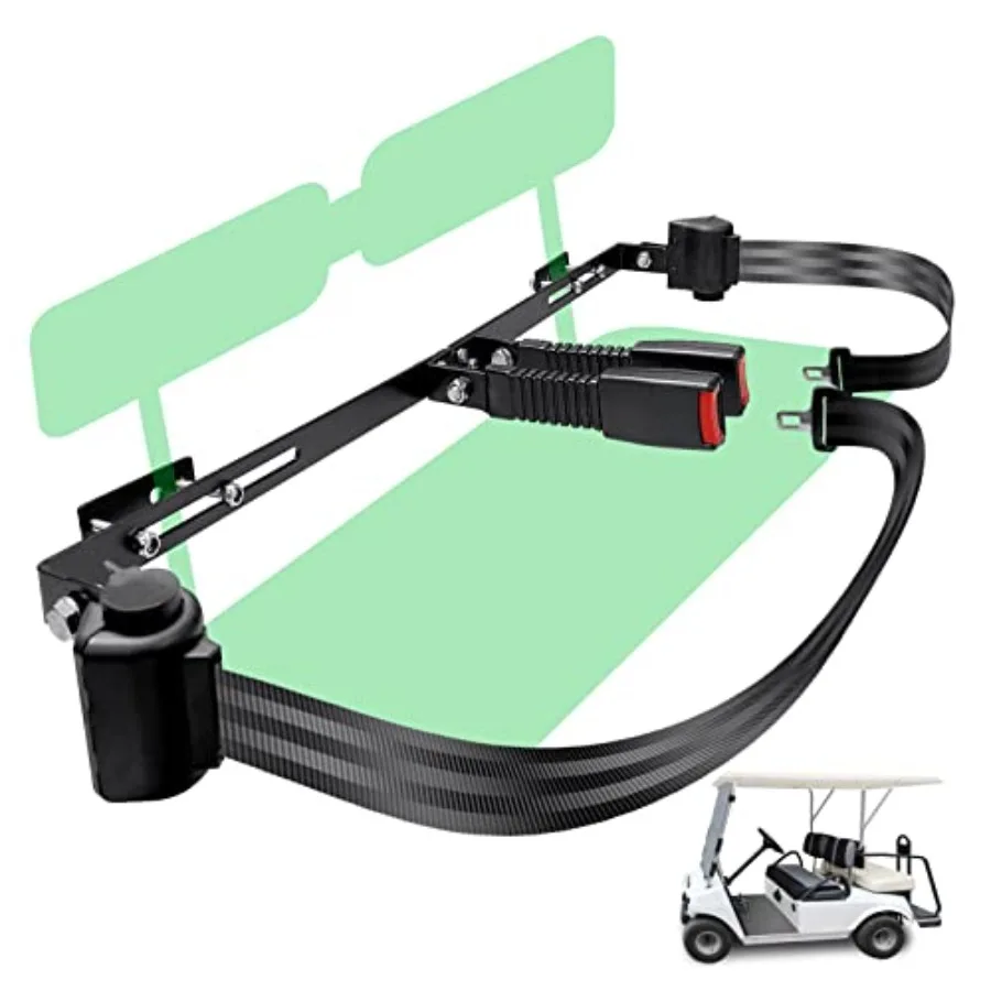 

Golf Cart Belts Kit 42" Retractable 2 Passengers for EZGO Yamaha Club Car TXT RXV DS Precedent