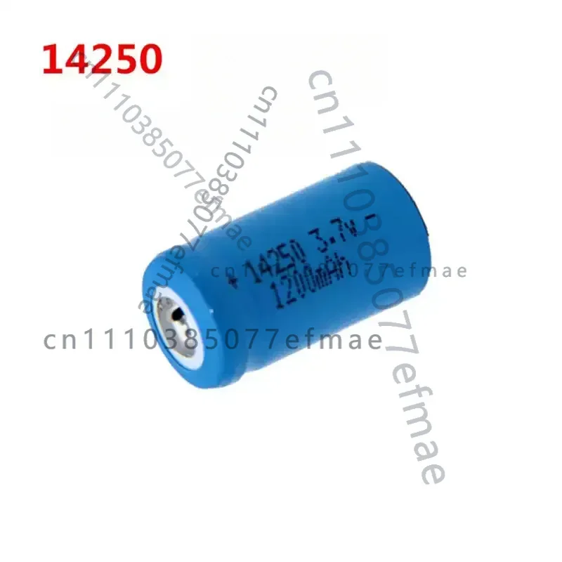 for 4pcs/lot  battery 14250   3.7V 1200mah Rechargeable lithium battery 1/2 AA Li-ion batteries  Red/green cordless penlight
