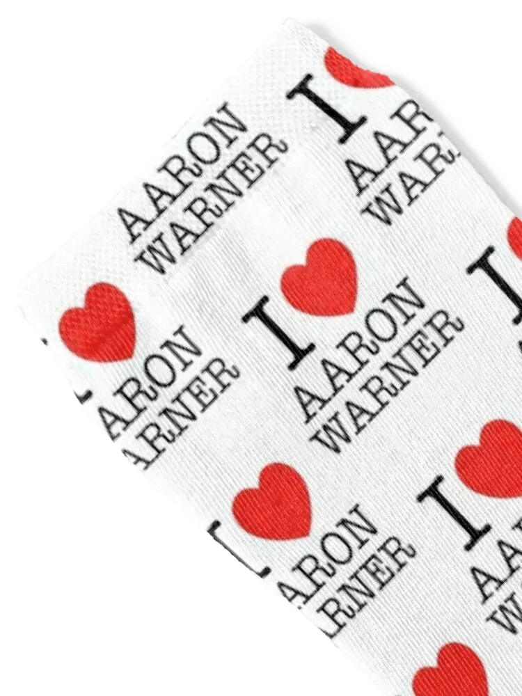 I heart aaron warner Socks gifts FASHION funny sock funny gift Woman Socks Men's