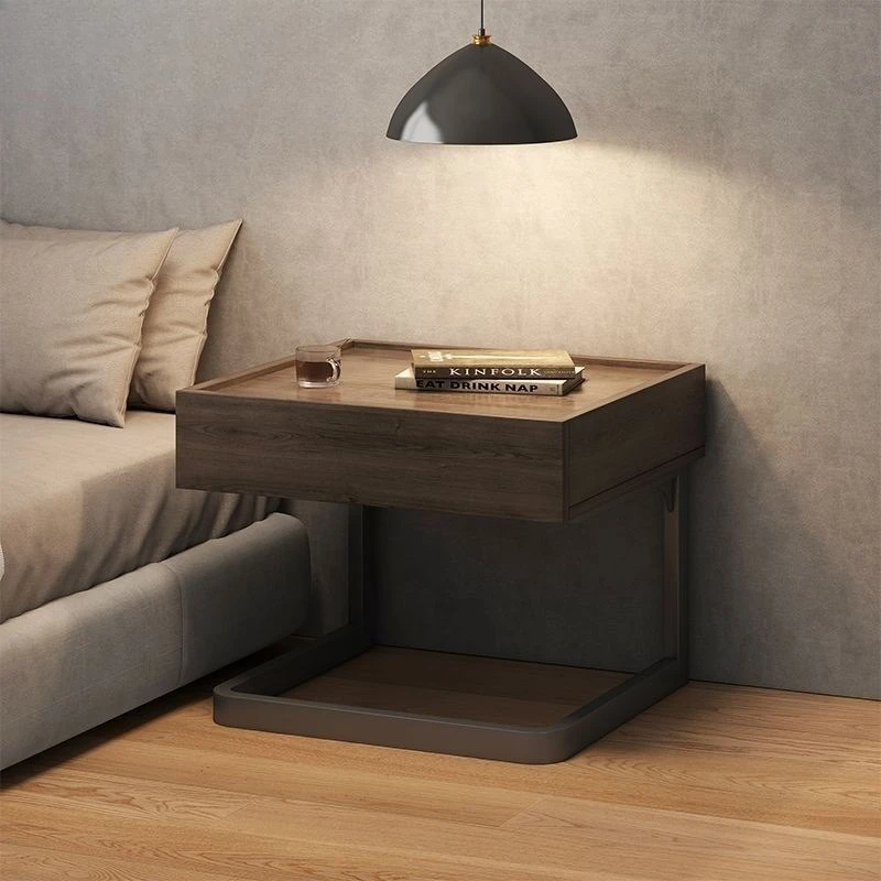 

2025 new suspended bedside table simple modern bedside table creative light luxury high-end bedside rack