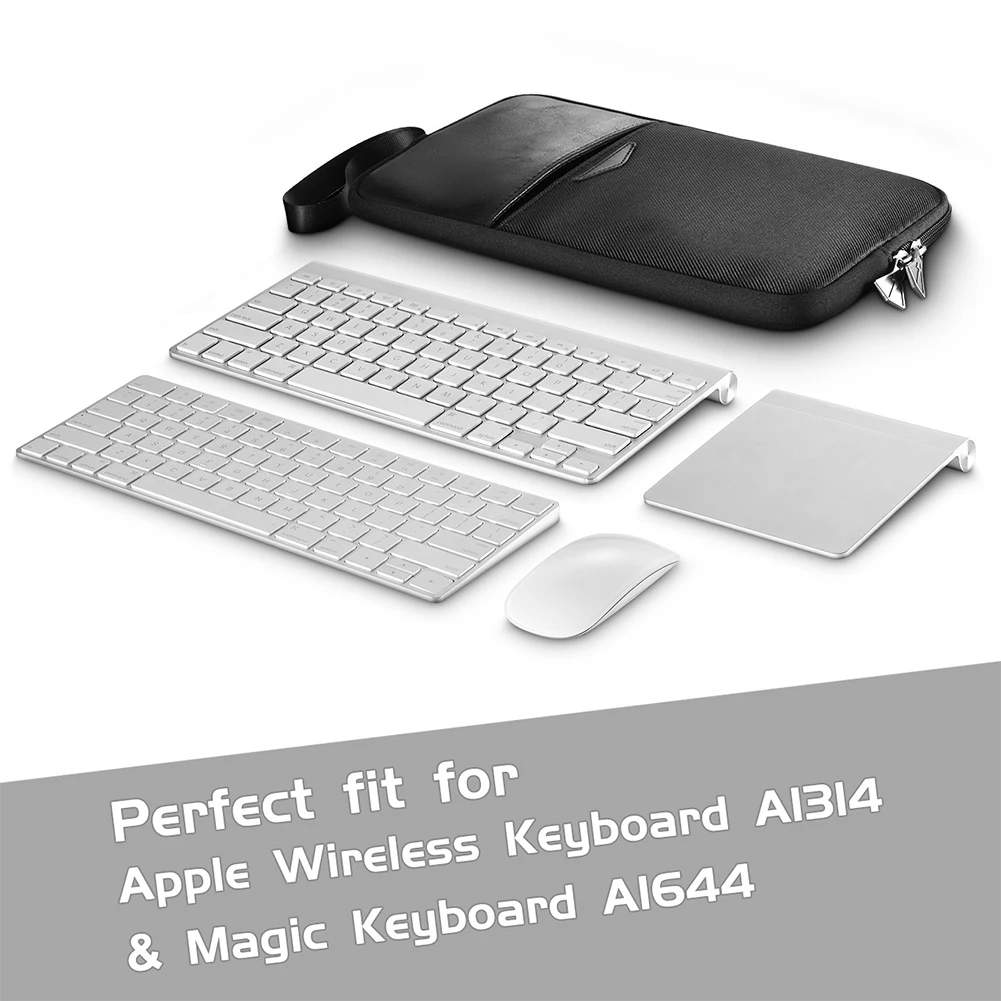 Funda protectora impermeable para almacenamiento, accesorios portátiles de viaje, bolsa para teclado de neopreno con cremallera para Apple Magic