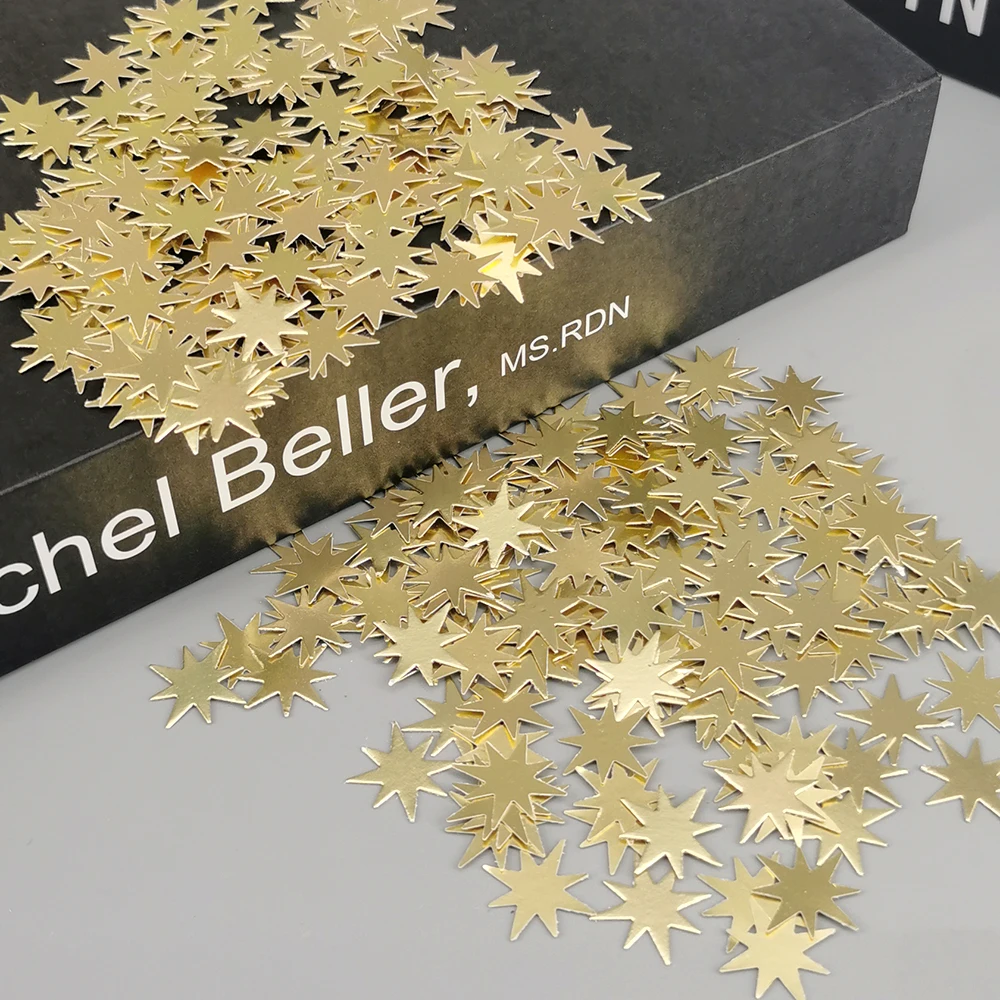 15g Glitter Paper Star Gold Confetti DIY Wedding Birthday Party Balloon Supplies Christmas Tree Props Gift Box Table Decoration