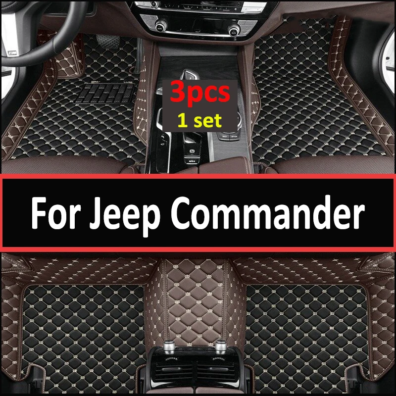 

Car Floor Mats For Jeep Commander XK 2006~2010 7 Seat Rug Carpet Anti Dirty Pads Leather Mat Interior Parts Car Accessories 2007