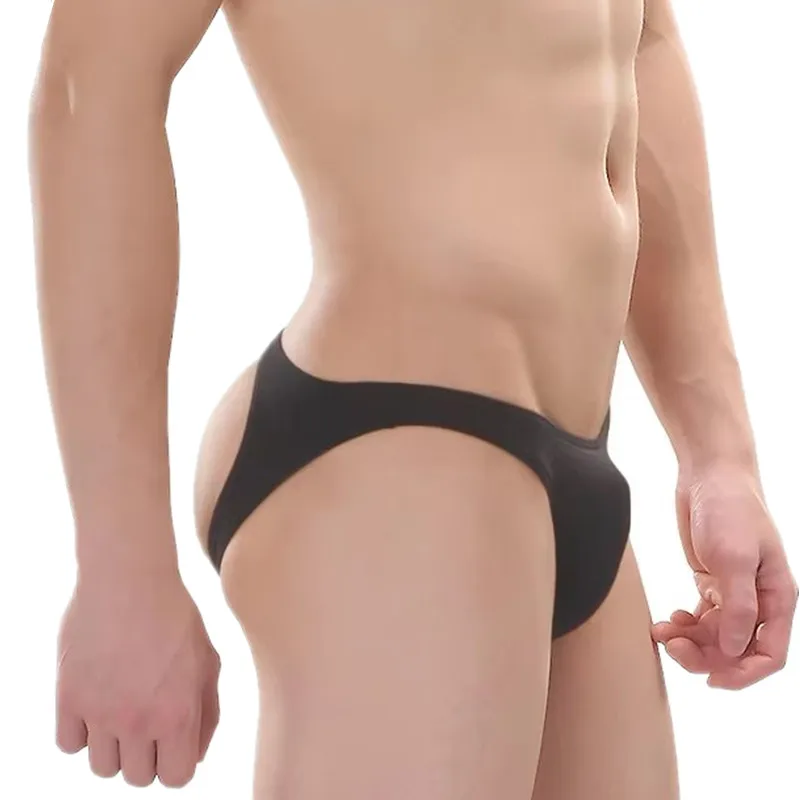 Mens Underwear Briefs Shorts Hollow Back Cotton Underpants Slim U Convex Pouch Low Waist Panties Man Cueca calzoncillos M-XL