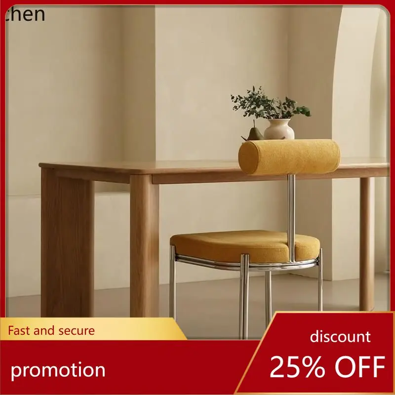 

HXL Dining Table Office Home Solid Wood Dining Table Workbench Vintage Desk