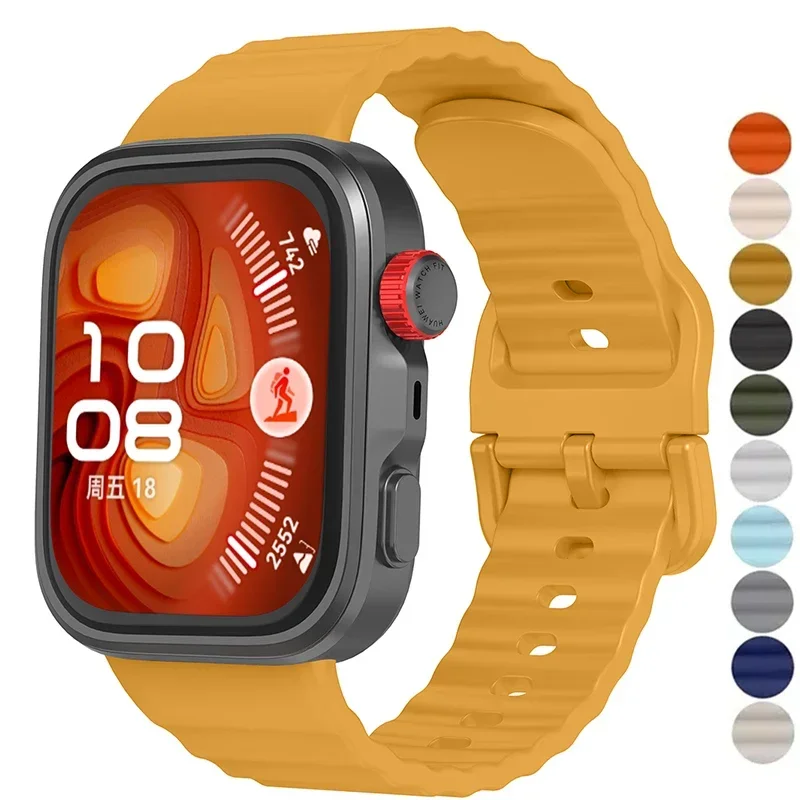 Cinturino sportivo in silicone per Huawei Watch Fit 4Pro 4 3 Bracciale Correas Cinturino traspirante per cinturino morbido Huawei Watch Band