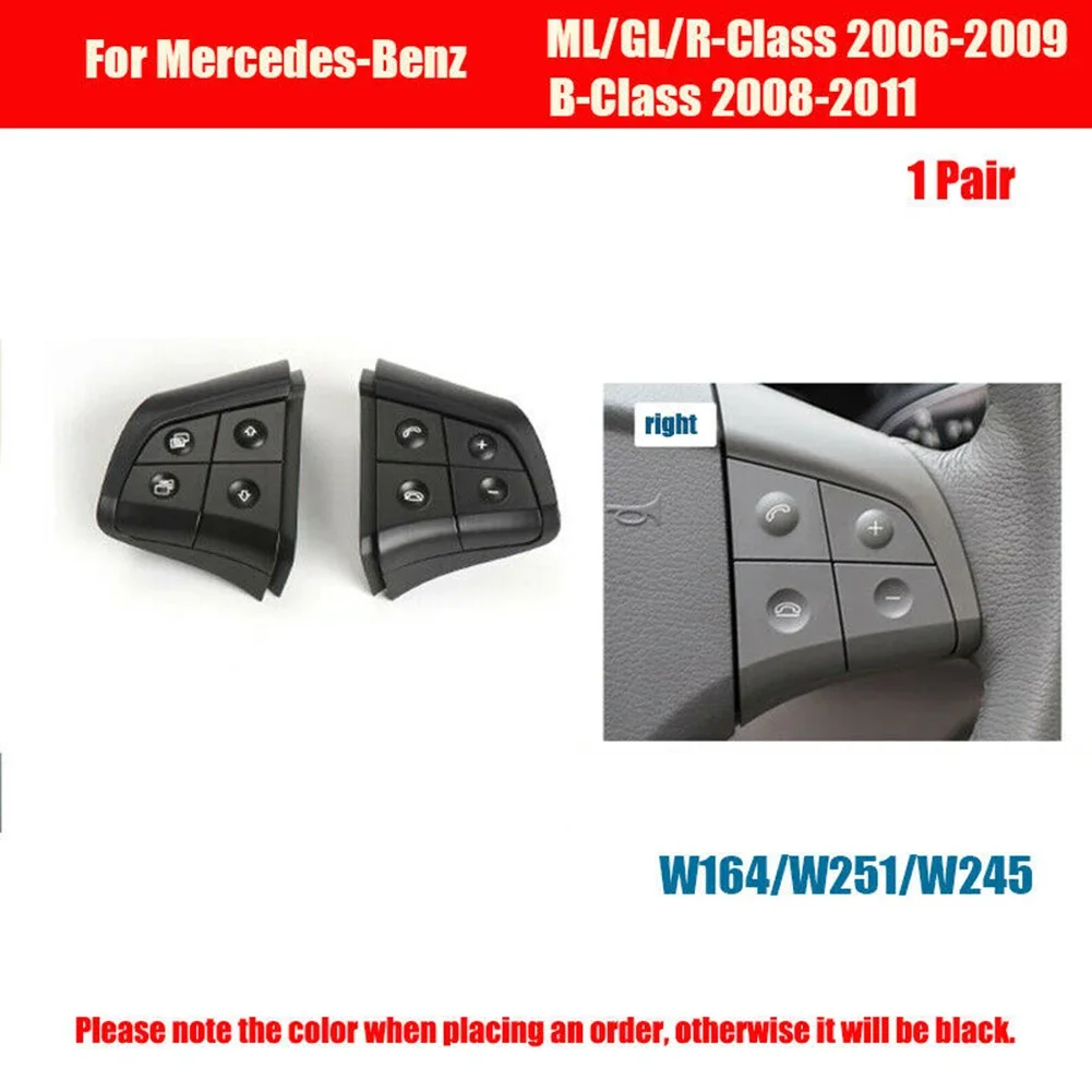 Steering Wheel Switch Button Kit Multi-function For Mercedes W164 W251 W245 ML GL B/R-CLass Auto Button Replacement