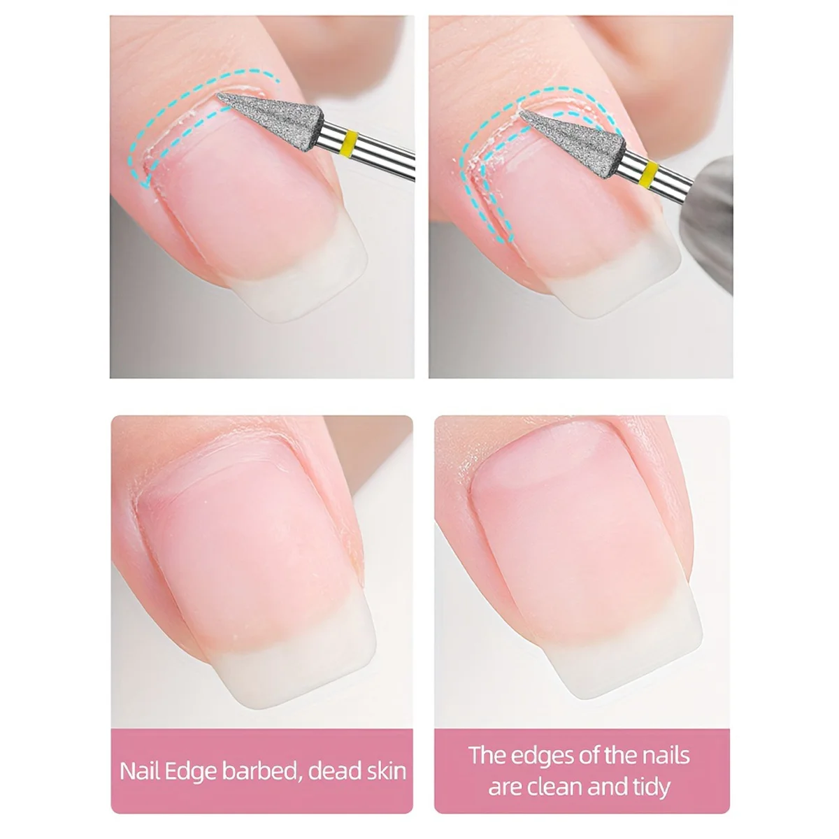 1/2/3 Nagel Driehoek schuurkop Diamant schuurkop Polijstkop Manicure remover nagelschuurgereedschap