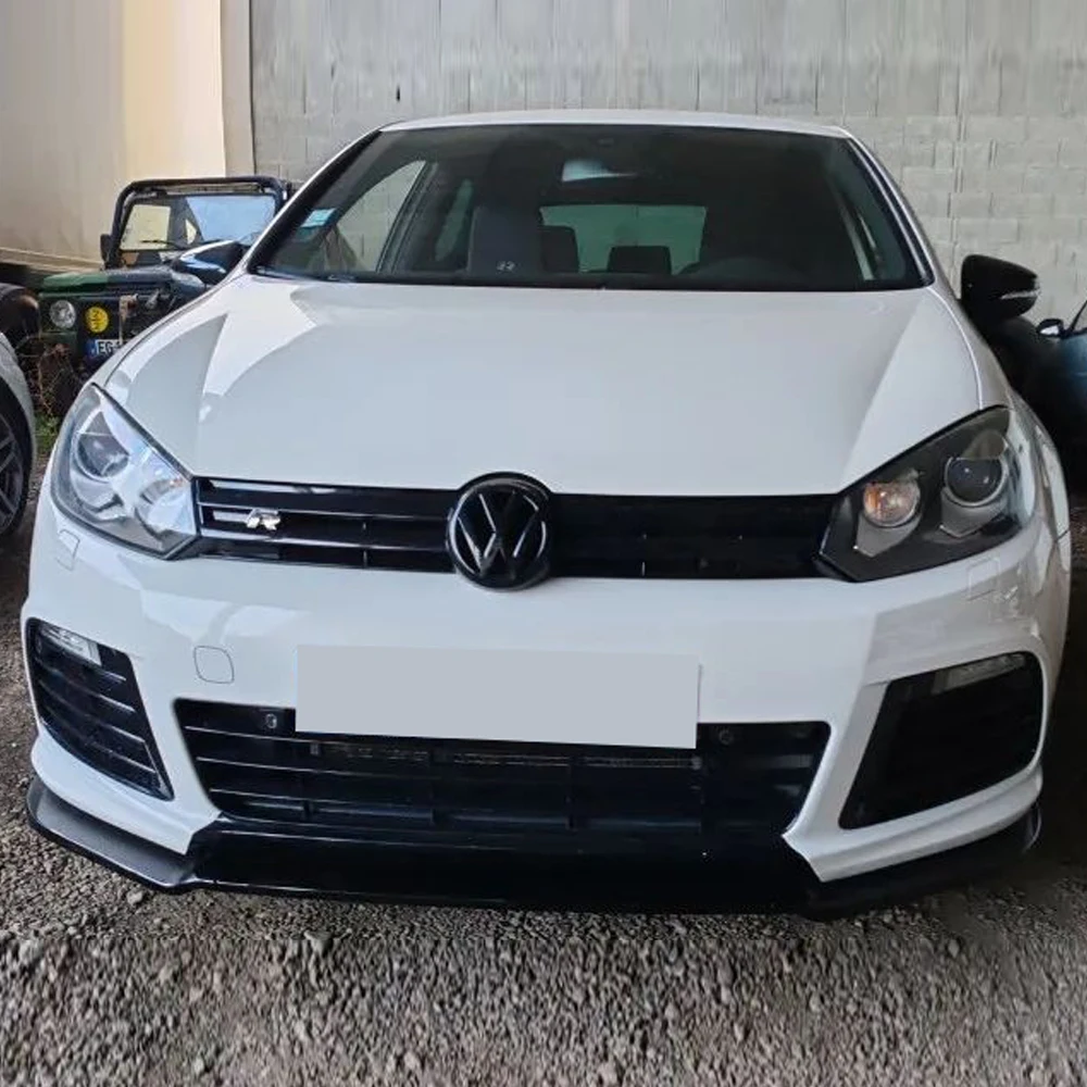 

Спойлер-накладка на передний бампер (канард) для Volkswagen Golf 6 MK6 R R20 2008-2013, обвес, сплиттер, диффузор, дефлектор, тюнинг