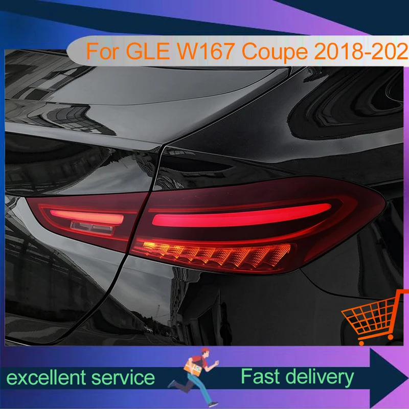 Taillights For Benz W167 Coupe 2020-2023 GLE Tail Light DRL Modified Rear Lamp Car Accesorios Auto LED Bulbs Brake Automatic