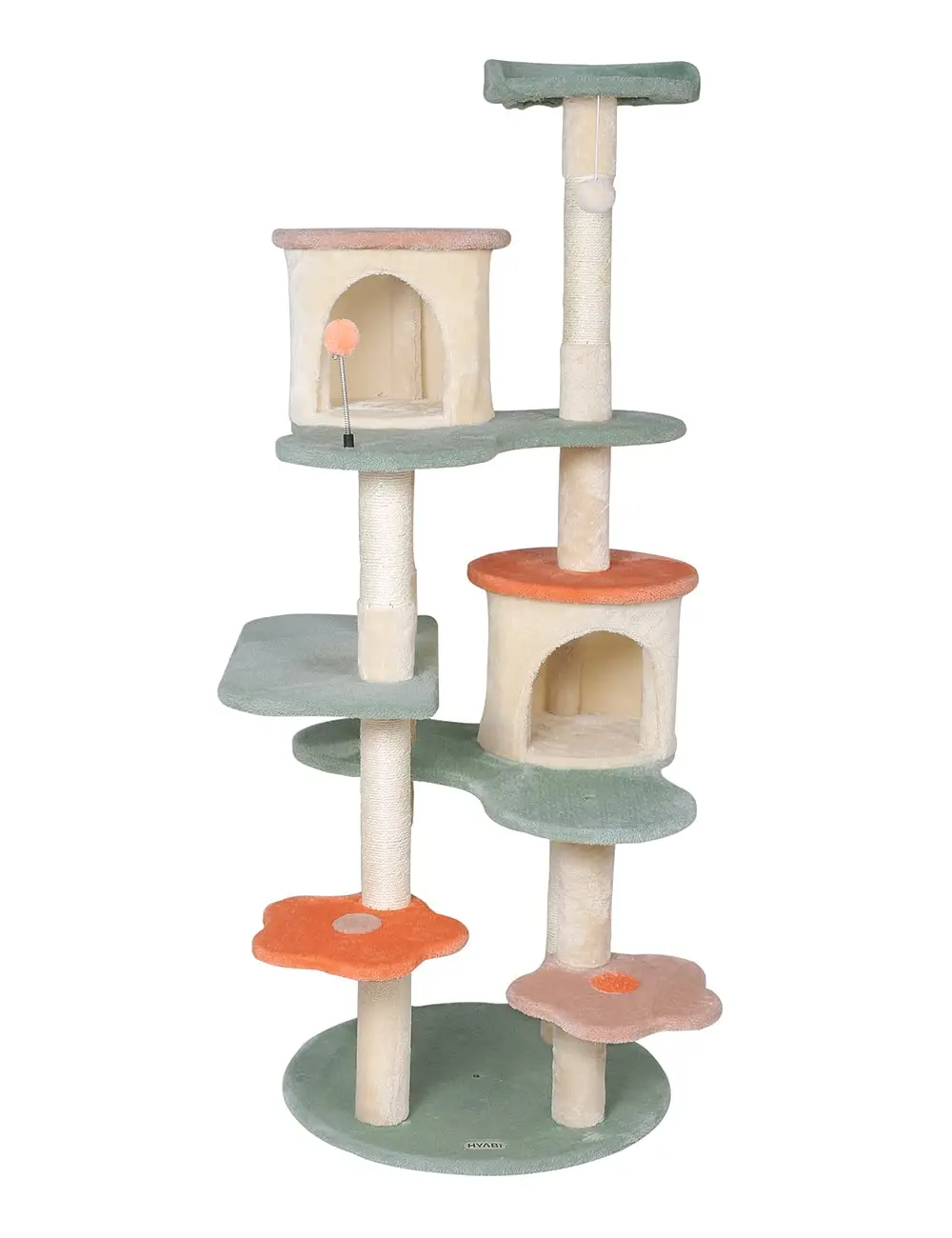 XIANGLONG Wooden Cat Tree House Cat Climbing Frame With Cat Bed And Sisal Scratching Posts