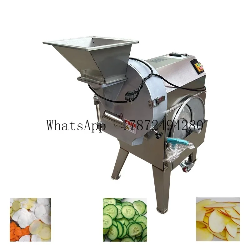 New 3-in-1 Industrial and Commercial Multifunctional Vegetable and Fruit Shredding Machine Commercial Vegetable Slicer Chopper
