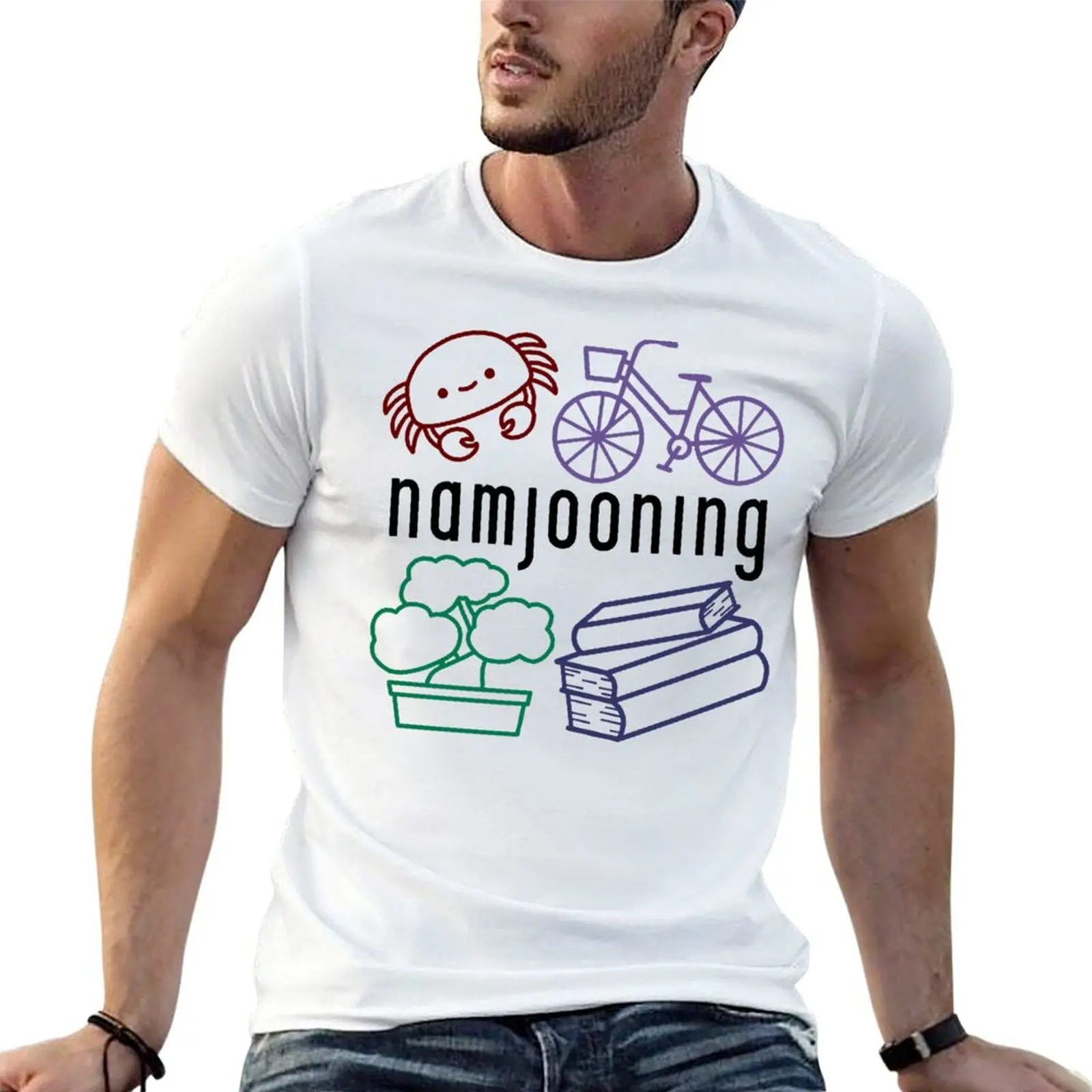 Namjooning crab plant books bicycle, Rm, Namjoon, Joon Classic T-Shirt croswit shirt man custom shirt outfits for men