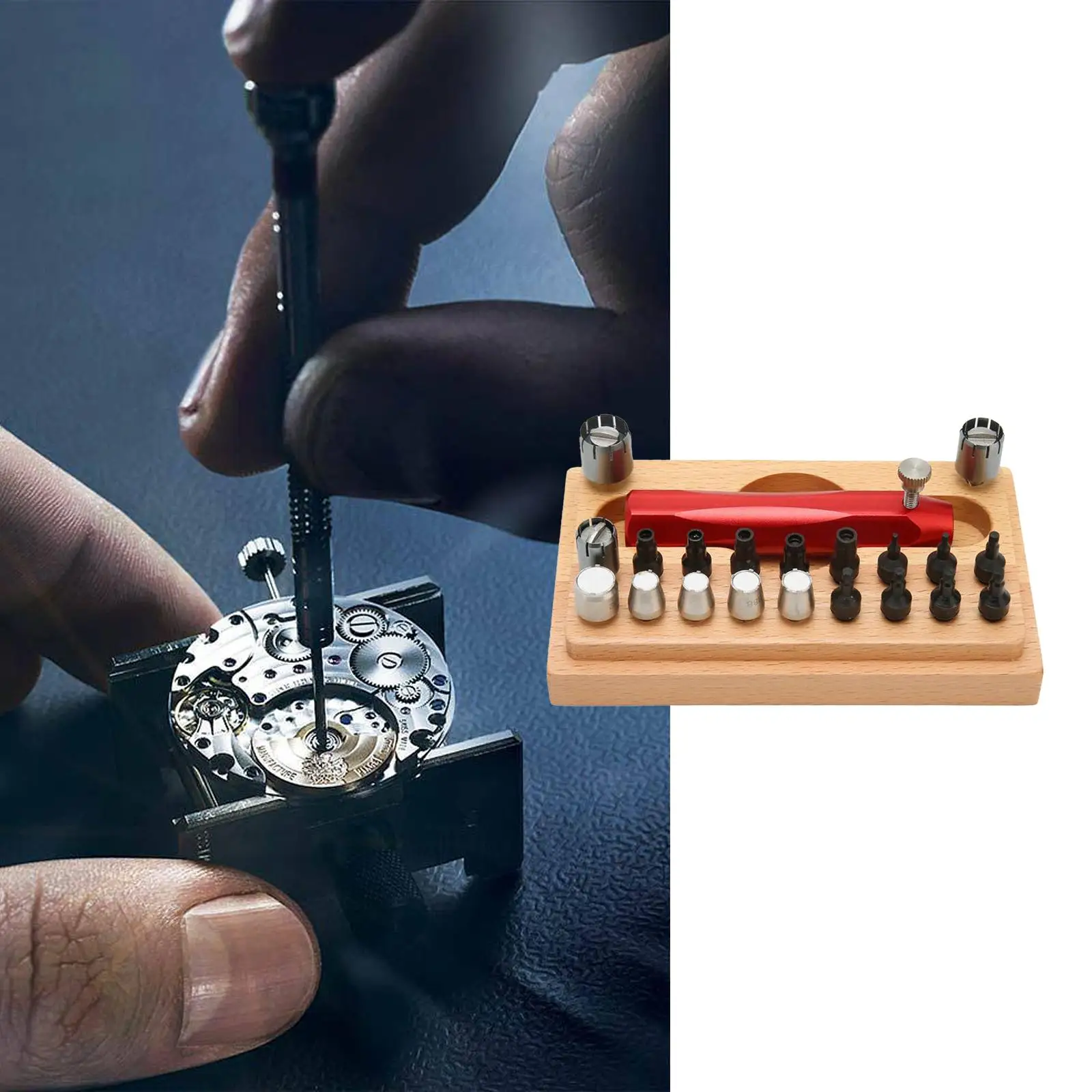 Watch Crown Tube Remover Multifunction Screw in Push Rods Watch Tube Disassembly for Collectors Watchmakers Jewelry Loosening