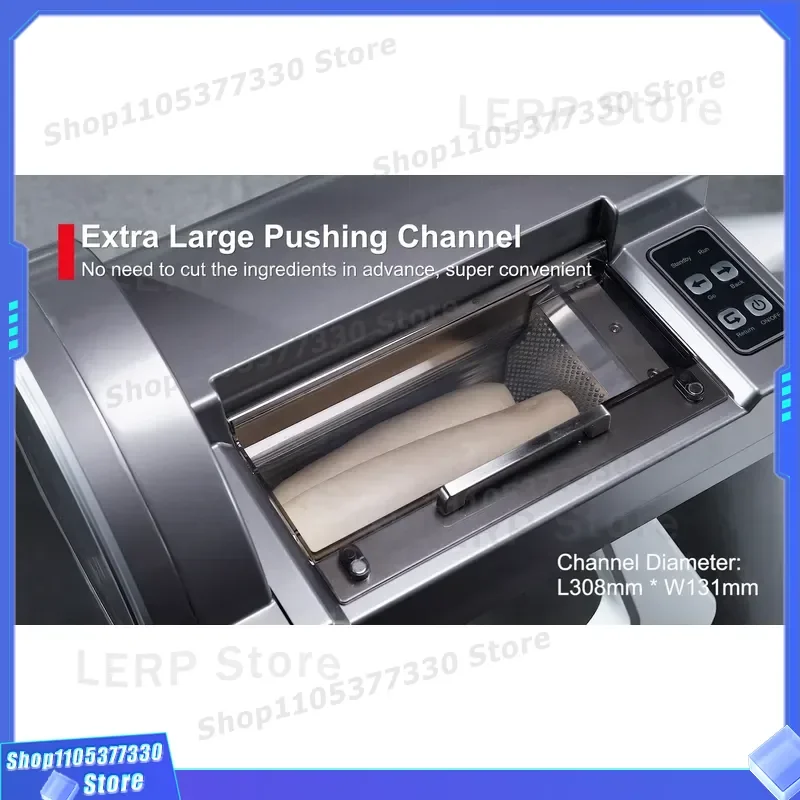 Commercial Electric Food Processor Large Capacity Automatic Vegetable Cutter Machine for Ingredient Preparation Heavy Duty