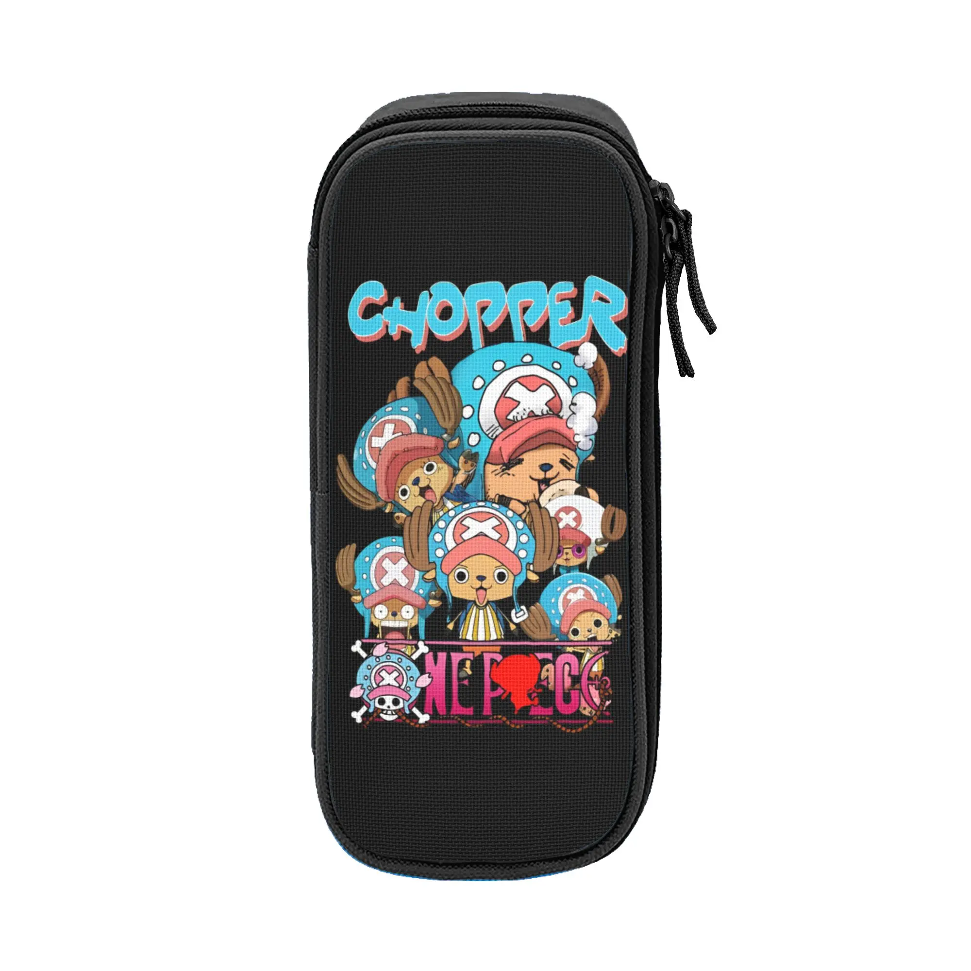 

o-one-piece-e onepiece luffys Pencil Case Double Layer Large-capacity Office Accessories Pen Case Suprise Gift