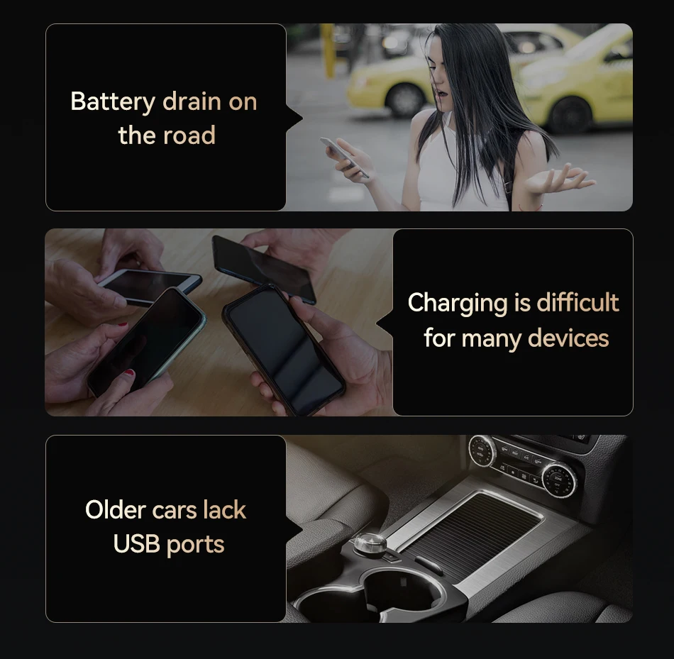 Rocoren 4-in-1 USB Typ-C Autoladegerät 55W Schnellladegerät PD QC4.0 USB-C Autoladegerät-Adapter für iPhone Xiaomi Samsung – Detail 5