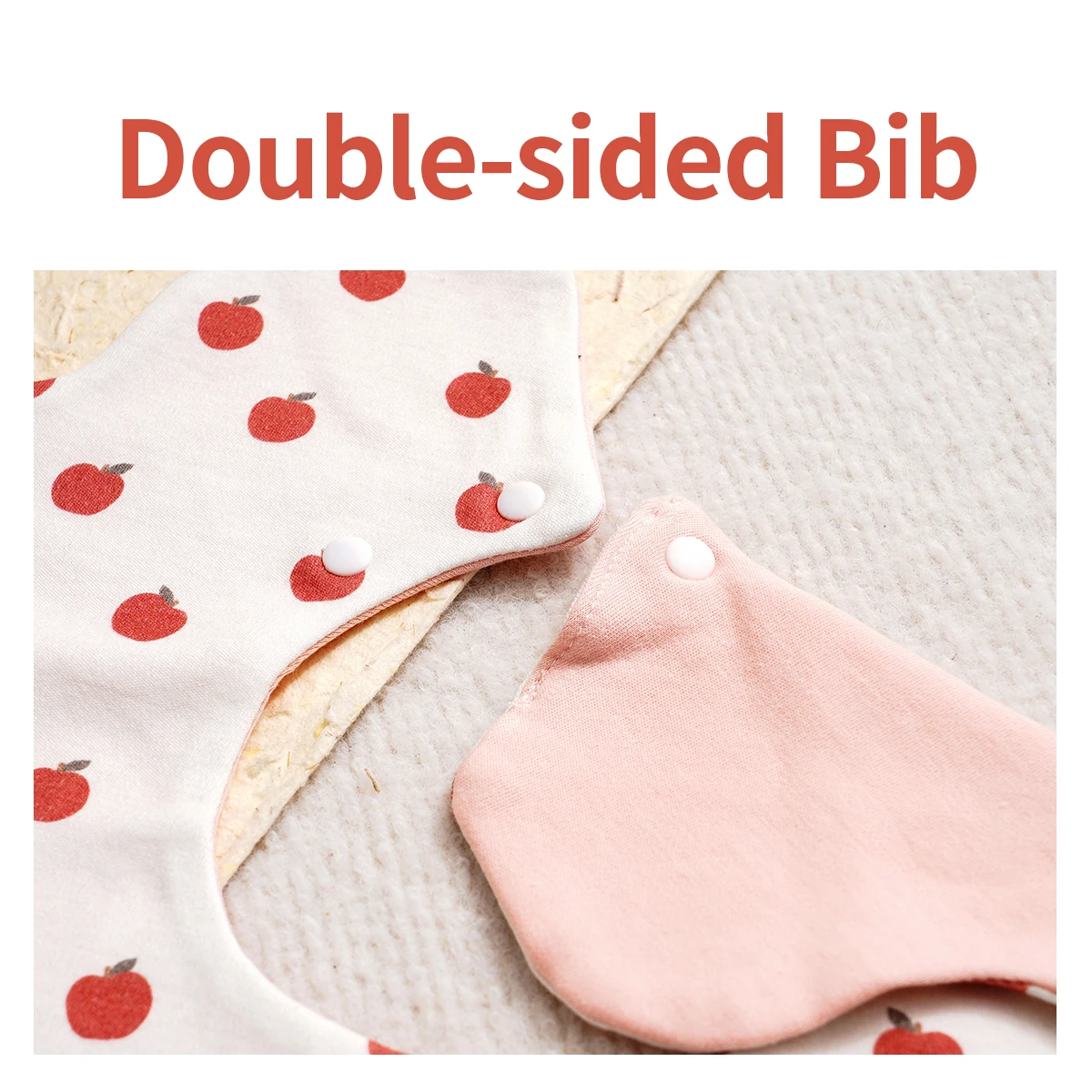 Elinfant 1 Pc Soft Petal-Printed Baby Saliva Towels& Universal Feeding Bibs for Babies&Suitable for Use at Home and When Going image 3
