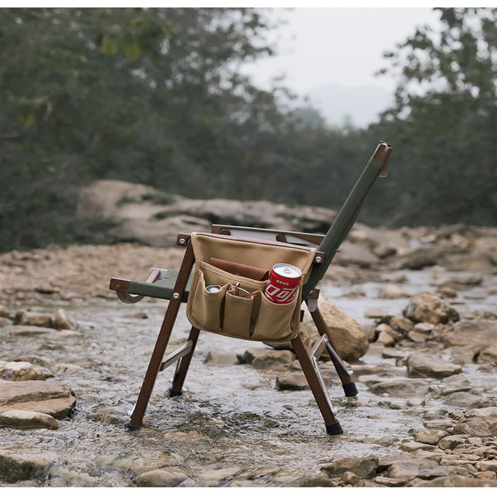 Outdoor Camping Portable Chair Armrest Storage Bags Beach Chair Side Hanging Bags for Fishing Camping Organizer Pouch