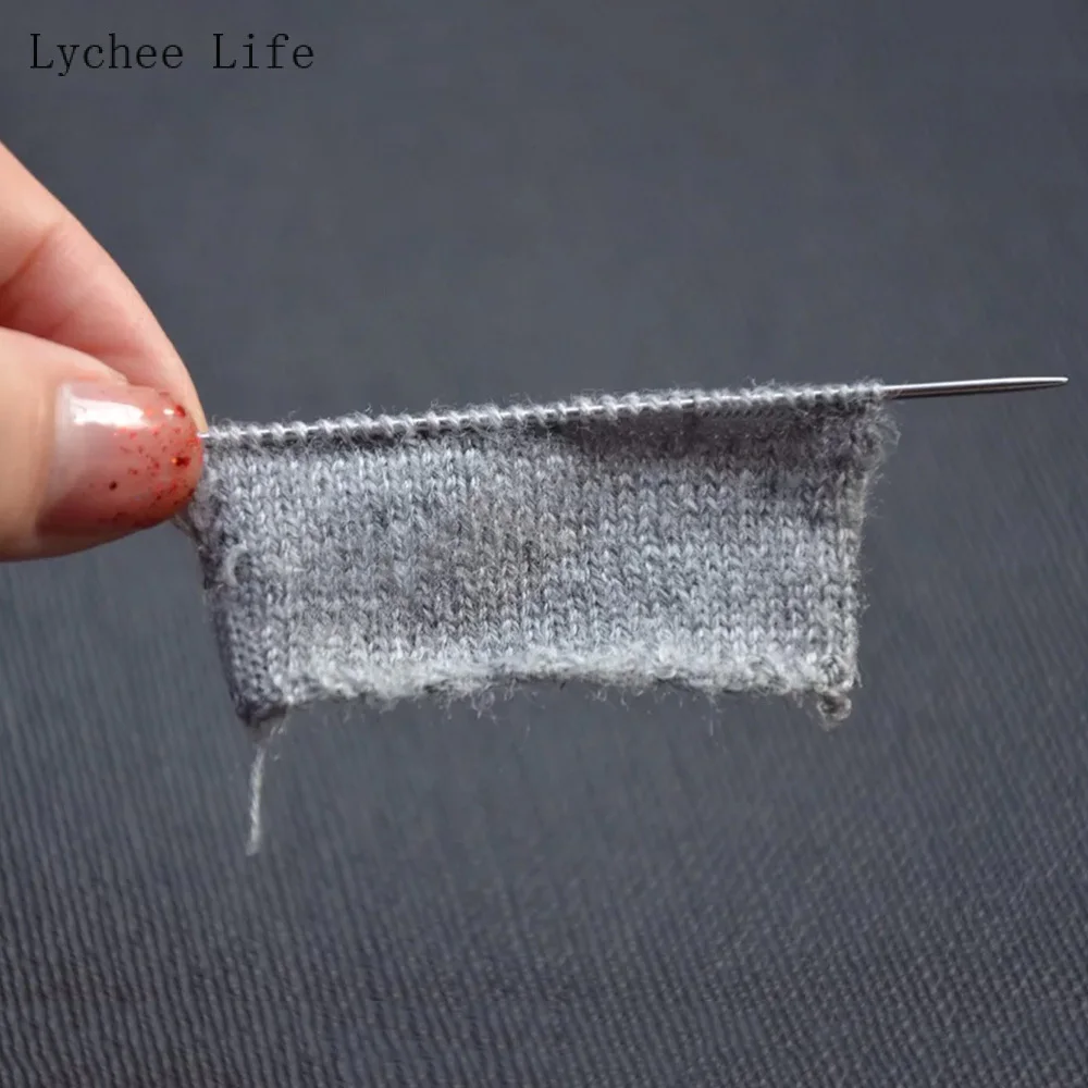 Lychee Life 24 Stuks 1/1.25/1.5mm Rvs Lange Kralen Naalden Zilveren Naalden Voor Kralen Borduren diy SewingTools