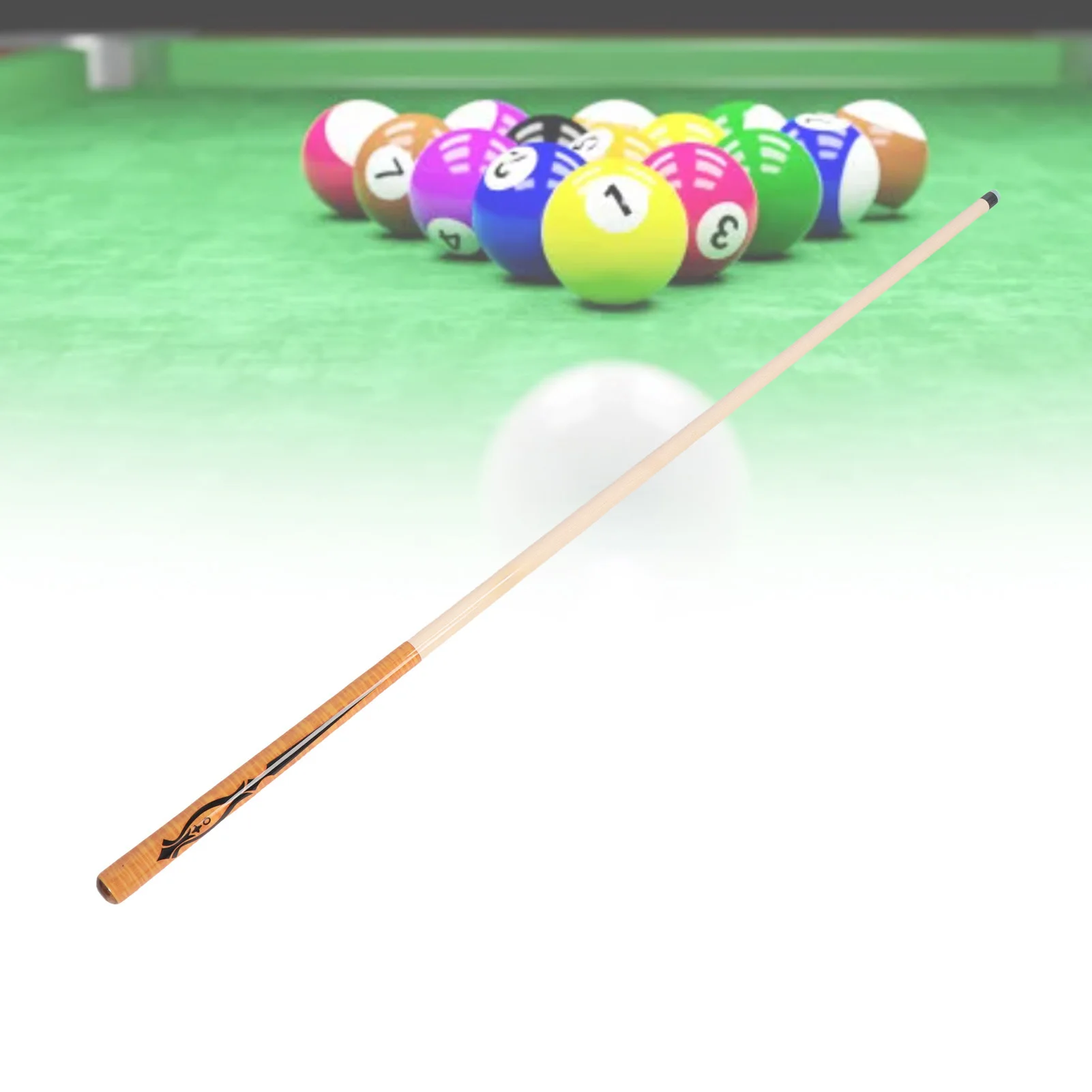 

Billiard Cue Stick Short Pool Cue Stick 41.34in with 14mm Tip High Hitting Accuracy 1/2 Maple Billiard Cue Stick Jump Pool Stick